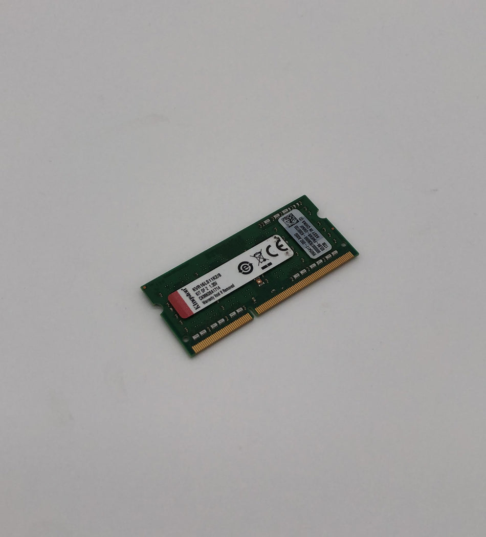 4GB DDR3 SO-DIMM RAM - Laptop RAM - Kingston KVR16LS11K2/8 - 1Rx8 PC3L-12800