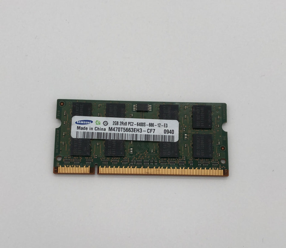 2 GB DDR2 SO-DIMM RAM - Laptop RAM - Samsung M470T5663EH3-CF7 - 2Rx8 - PC2-6400S