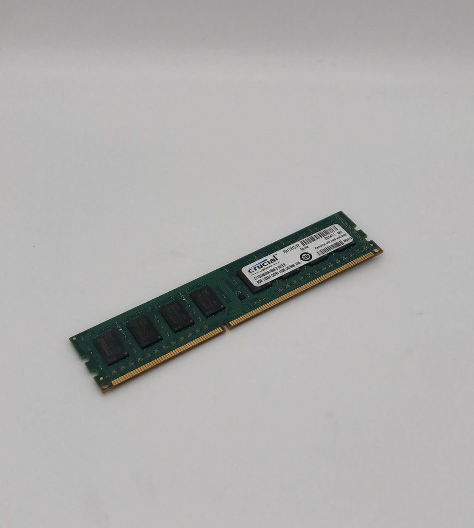 8 GB DDR3 UDIMM RAM - Crucial CT10246BA160B.C16FER - DDR3 1600 MHz - PC3-12800U