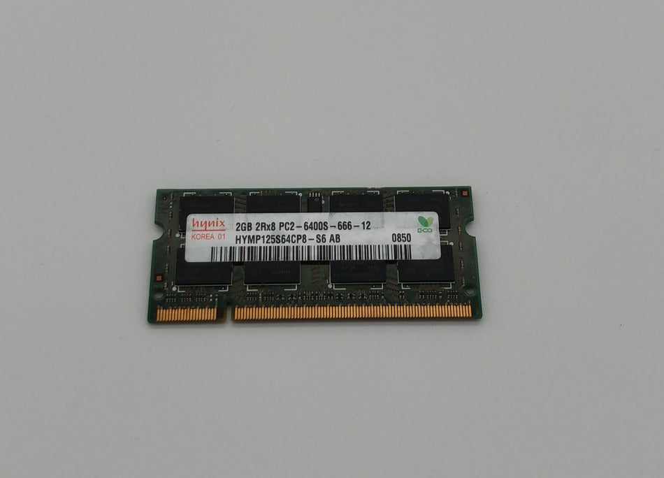 2 GB DDR2 SO-DIMM RAM - Laptop RAM - Hynix HYMP125S64CP8-S6 - 2Rx8 - PC2-6400S