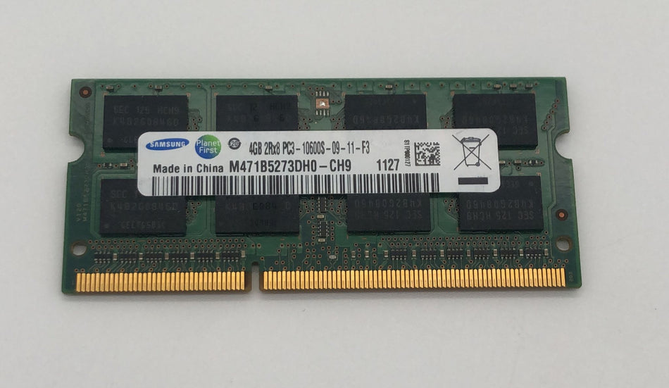 4 GB DDR3 SO-DIMM RAM - Laptop RAM - Samsung M471B5273DH0-CH9 - 2Rx8 PC3-10600S
