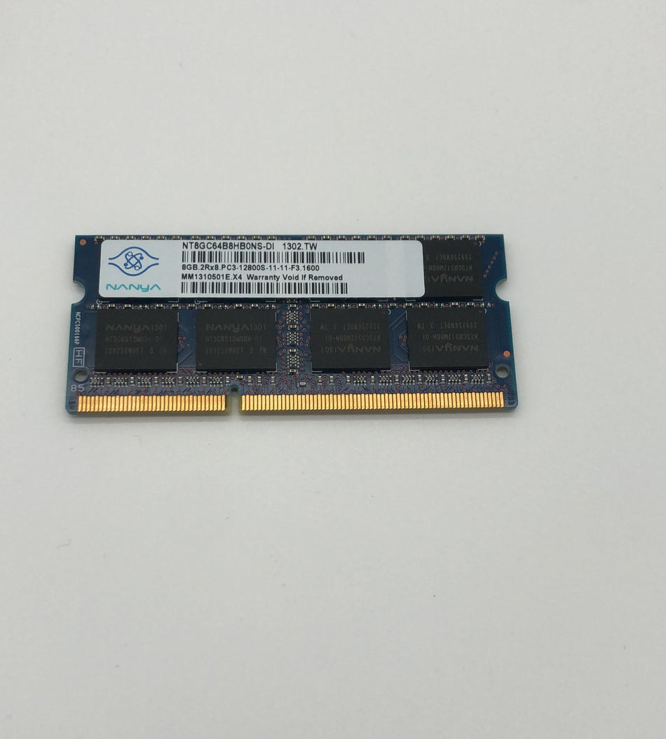8 GB DDR3 SO-DIMM RAM - Laptop RAM - Nanya NT8GC64B8HB0NS-DI - 2Rx8 - PC3-12800S