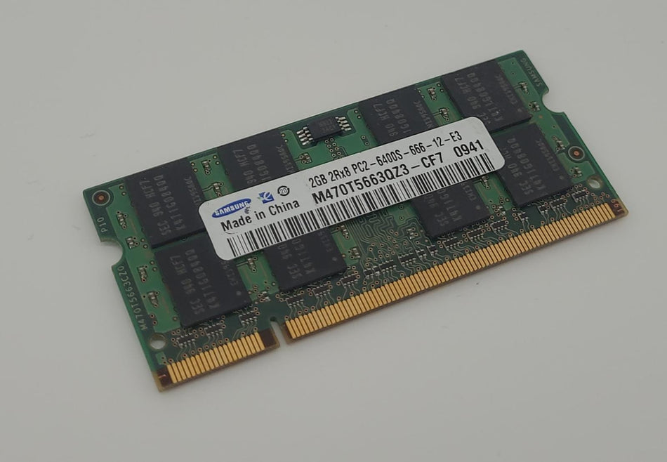 2GB DDR2 SO-DIMM RAM - Laptop RAM - Samsung M470T5663QZ3-CF7 - 2Rx8 - PC2-6400S