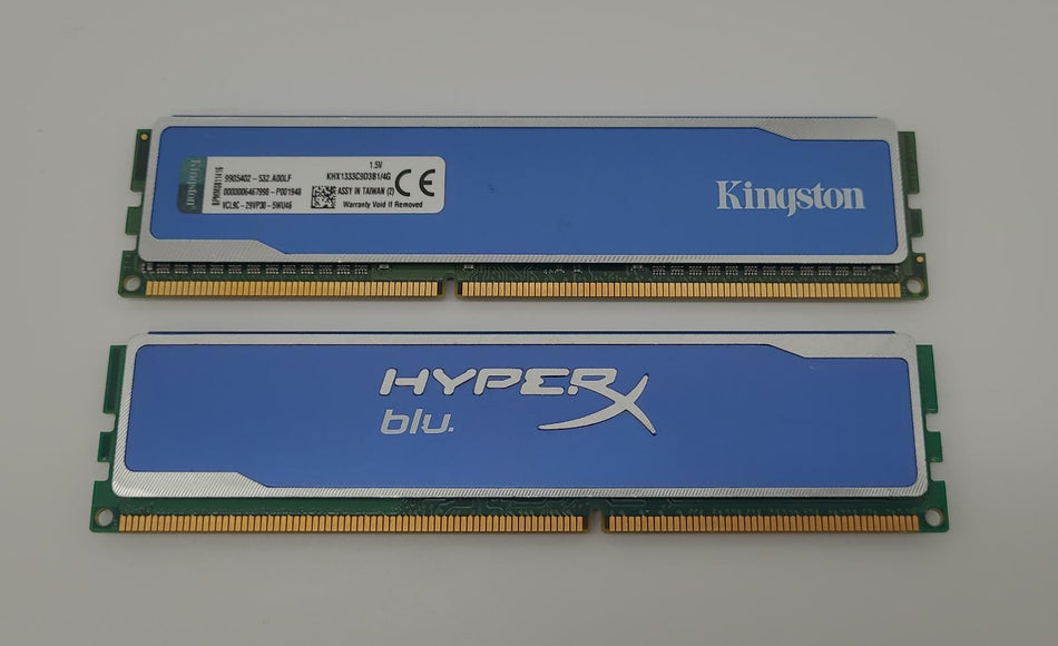8 GB (2x4GB) DDR3 UDIMM RAM - Kingston HyperX blu. KHX1333C9D3B1/4G - DDR3 1333 MHz - PC3-10600U