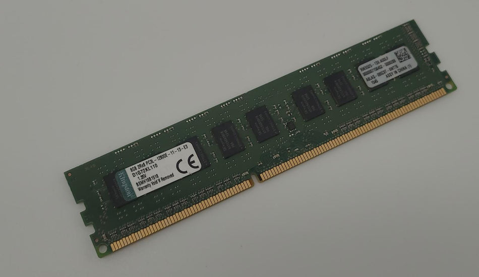 8 GB DDR3 ECC unbuffered RAM - Kingston D1G72KL110 - DDR3 1600 MHz - PC3L-12800E