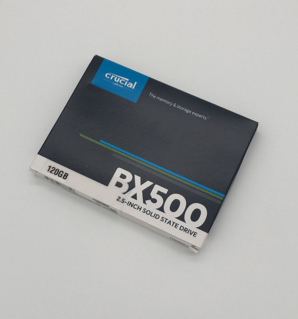 Crucial BX5000 - 2,5" SSD - 120 GB SATA SSD - 540 MB/s read, 500 MB/s write - NEU
