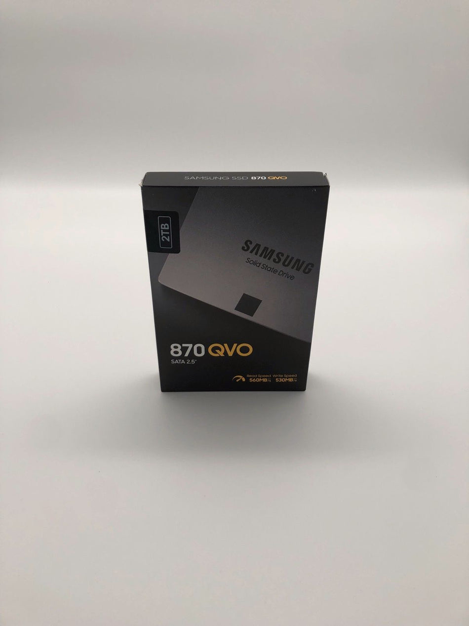 Samsung 870 QVO - 2 TB SSD - MZ-77Q2T0 - SATA III - 2,5 Zoll SSD - 560 MB/s Lesen, 530 MB/s Schreiben