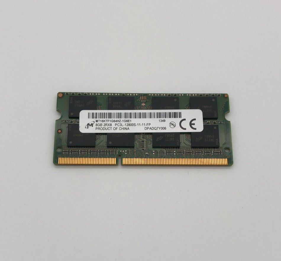 8 GB DDR3 SO-DIMM RAM - Laptop RAM - Micron MT16KTF1G64HZ-1G6E1 - 2Rx8 - PC3L-12800S